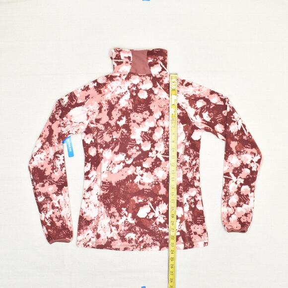 NEW Columbia Women's Pullover Polyester Red Size XS Arctic Air Printed Half - Picture 5 of 8